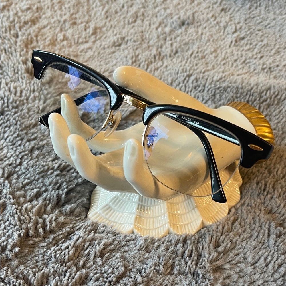 GUC. Ray-Ban 4354V Black and Gold Glasses. LENSES WILL NEED TO CHANGED